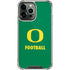 University of Oregon Football Green iPhone 13 Pro Max Clear Case